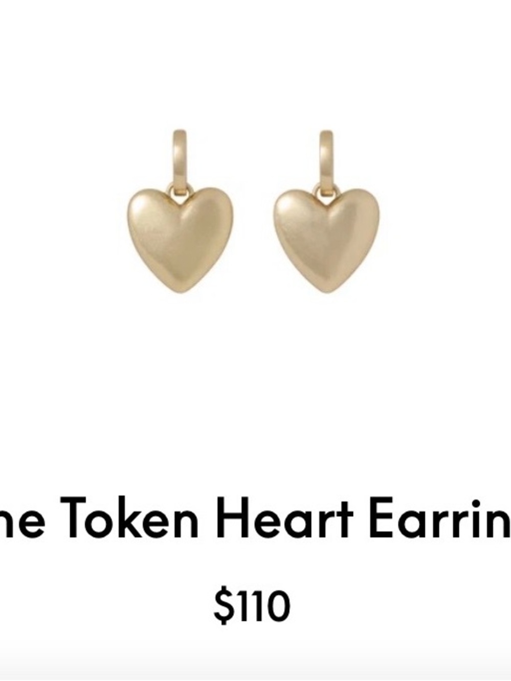 Roxanne Assoulin The Token Heart Earring In Gold